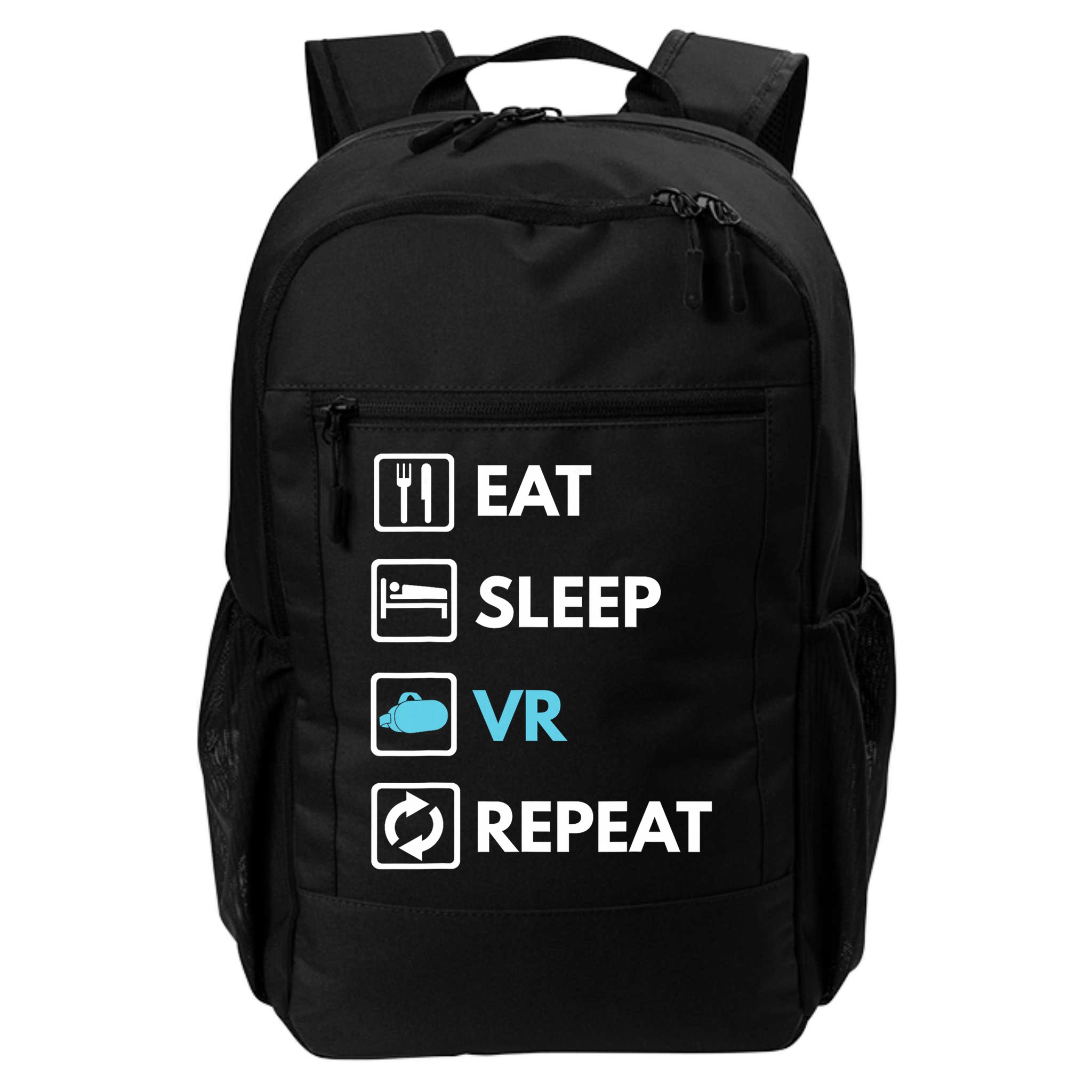 Eat Sleep Vr Repeat Funny Vr Gamer Boy Vr Athlete Backpack