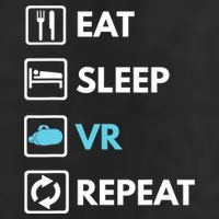 Eat Sleep Vr Repeat Funny Vr Gamer Boy Vr Athlete 11oz C Handle Ceramic Mug