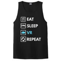 Eat Sleep Vr Repeat Funny Vr Gamer Boy Vr Athlete PosiCharge Competitor Tank