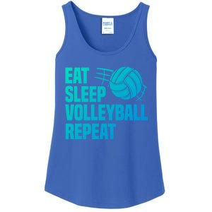 Eat Sleep Volleyball Repeat Cool Funny Team Coaches Quotes Gift Ladies Essential Tank