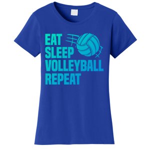 Eat Sleep Volleyball Repeat Cool Funny Team Coaches Quotes Gift Women's T-Shirt