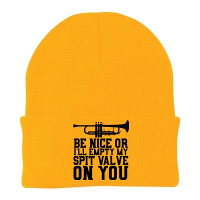 Empty Spit Valve Trumpet For Trumpet Player Knit Cap Winter Beanie