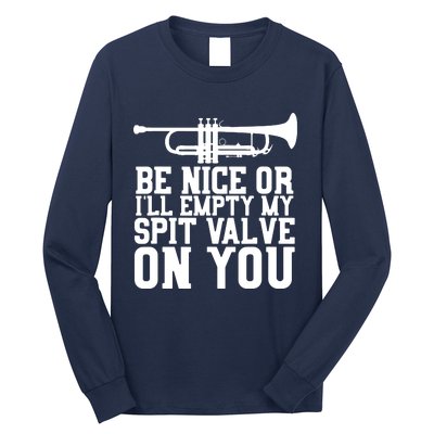 Empty Spit Valve Trumpet For Trumpet Player Long Sleeve Shirt