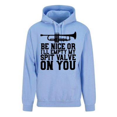 Empty Spit Valve Trumpet For Trumpet Player Unisex Surf Hoodie