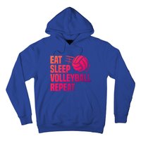 Eat Sleep Volleyball Repeat Cool Funny Team Coaches Quotes Gift Hoodie