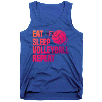 Eat Sleep Volleyball Repeat Cool Funny Team Coaches Quotes Gift Tank Top