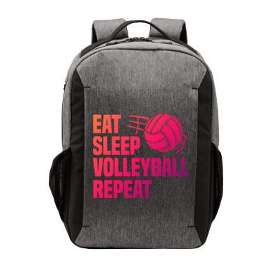 Eat Sleep Volleyball Repeat Cool Funny Team Coaches Quotes Gift Vector Backpack