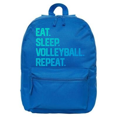 Eat Sleep Volleyball Repeat Team Coach Matching Cool Gift 16 in Basic Backpack