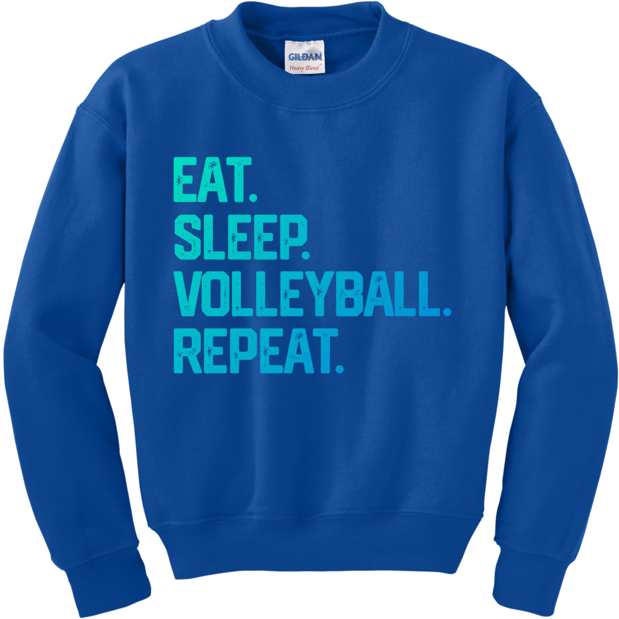 Eat Sleep Volleyball Repeat Team Coach Matching Cool Gift Kids Sweatshirt