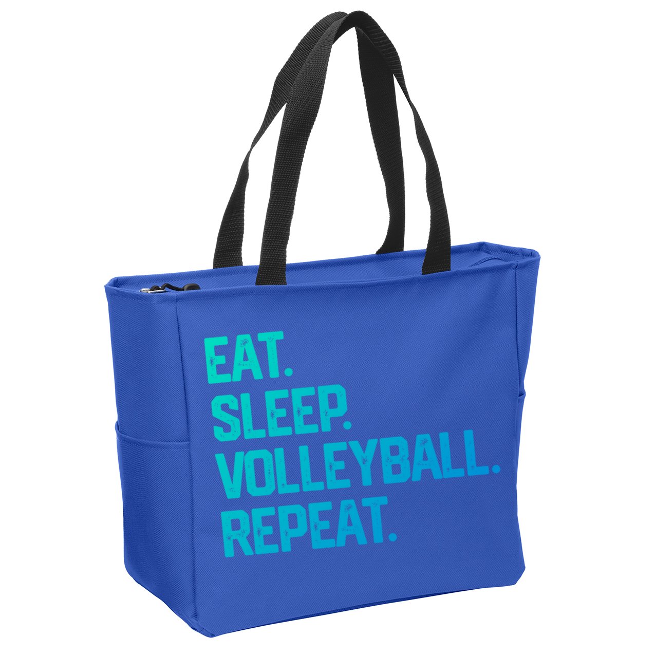 Eat Sleep Volleyball Repeat Team Coach Matching Cool Gift Zip Tote Bag
