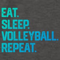 Eat Sleep Volleyball Repeat Team Coach Matching Cool Gift Vector Backpack