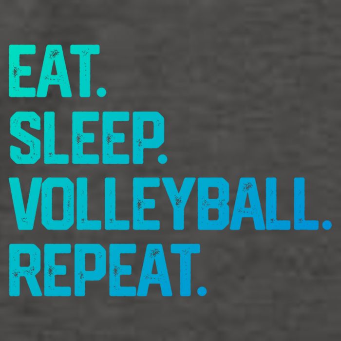 Eat Sleep Volleyball Repeat Team Coach Matching Cool Gift Vector Backpack