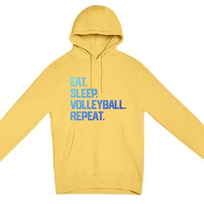 Eat Sleep Volleyball Repeat Team Coach Matching Cool Gift Premium Pullover Hoodie