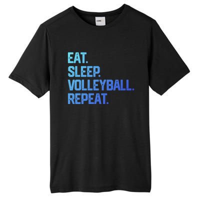 Eat Sleep Volleyball Repeat Team Coach Matching Cool Gift Tall Fusion ChromaSoft Performance T-Shirt