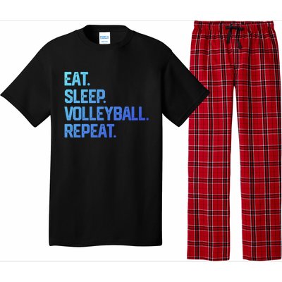 Eat Sleep Volleyball Repeat Team Coach Matching Cool Gift Pajama Set