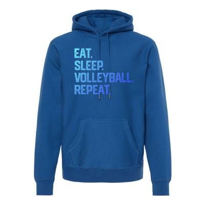 Eat Sleep Volleyball Repeat Team Coach Matching Cool Gift Premium Hoodie