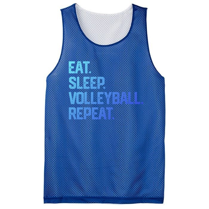 Eat Sleep Volleyball Repeat Team Coach Matching Cool Gift Mesh Reversible Basketball Jersey Tank