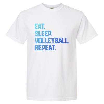 Eat Sleep Volleyball Repeat Team Coach Matching Cool Gift Garment-Dyed Heavyweight T-Shirt