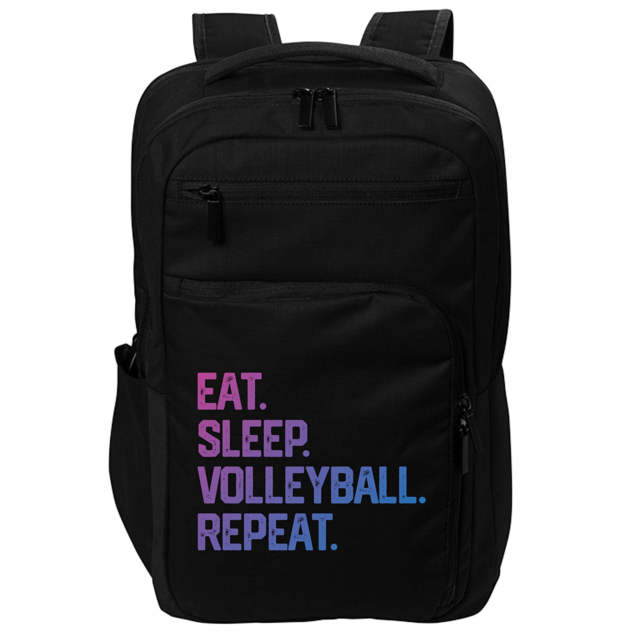 Eat Sleep Volleyball Repeat Team Coach Matching Cool Gift Impact Tech Backpack