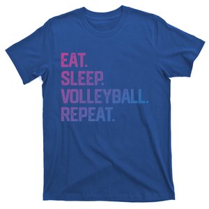 Eat Sleep Volleyball Repeat Team Coach Matching Cool Gift T-Shirt