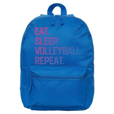 Eat Sleep Volleyball Repeat Team Coach Matching Cool Gift 16 in Basic Backpack