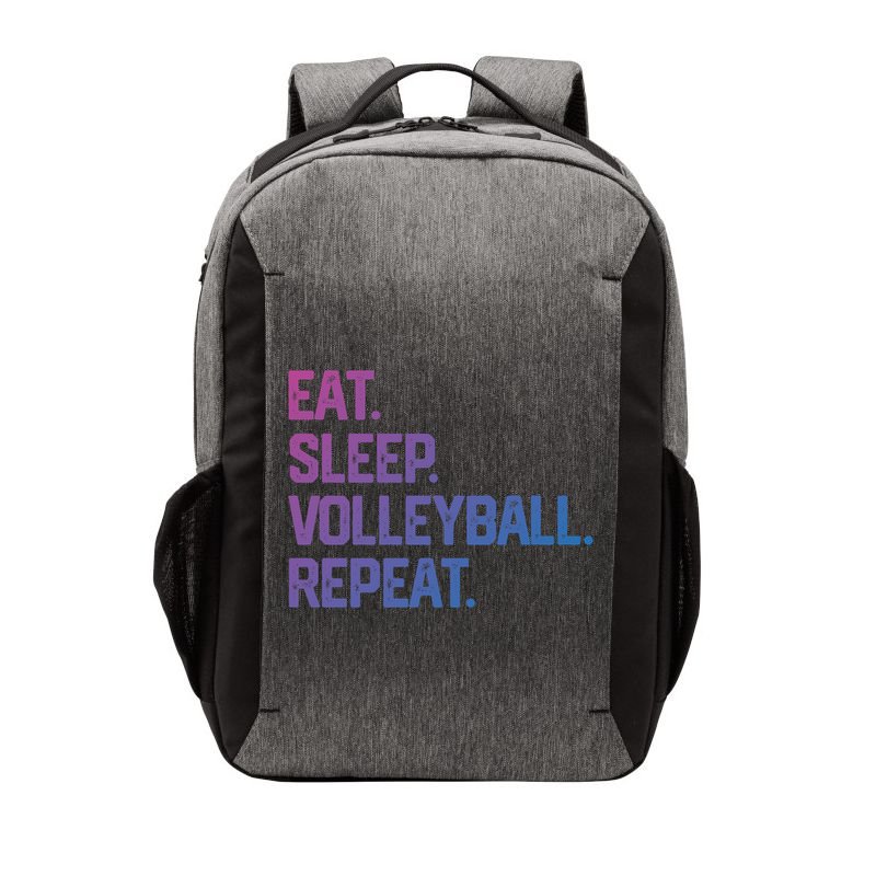 Eat Sleep Volleyball Repeat Team Coach Matching Cool Gift Vector Backpack