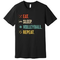 Eat Sleep Volleyball Repeat Vintage Volleyball Premium T-Shirt