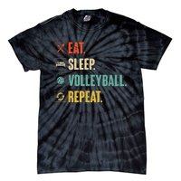 Eat Sleep Volleyball Repeat Vintage Volleyball Tie-Dye T-Shirt