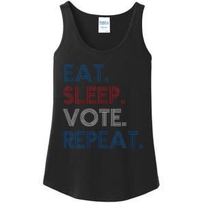 Eat Sleep Vote Repeat Election Day 2024 Vote Voting Usa Ladies Essential Tank