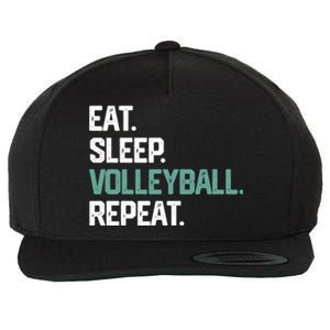 Eat Sleep Volleyball Repeat Team Coach Matching Gift Wool Snapback Cap