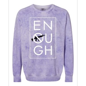 Enough School Walkout Shirt #Enough Ban Assault Weapons Colorblast Crewneck Sweatshirt