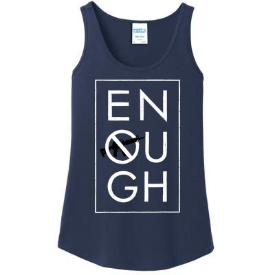 Enough School Walkout Shirt #Enough Ban Assault Weapons Ladies Essential Tank