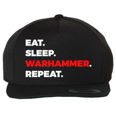 Eat Sleep Warhammer Repeat Wool Snapback Cap