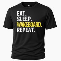 Eat Sleep Wakeboard Repeat Gift Cooling Performance Crew T-Shirt