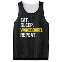 Eat Sleep Wakeboard Repeat Gift Mesh Reversible Basketball Jersey Tank