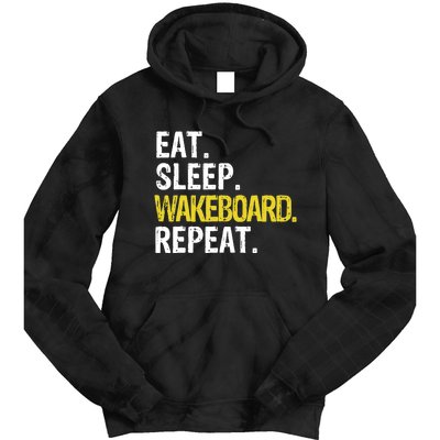 Eat Sleep Wakeboard Repeat Gift Tie Dye Hoodie