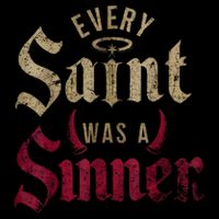 Every Saint Was A Sinner Flexfit Unipanel Trucker Cap