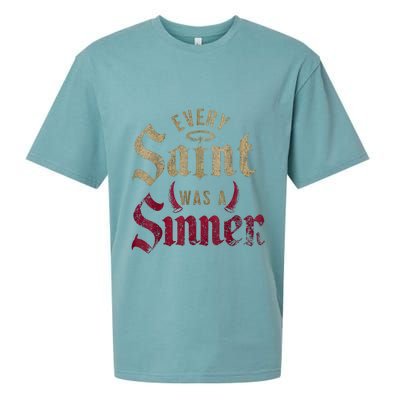 Every Saint Was A Sinner Sueded Cloud Jersey T-Shirt