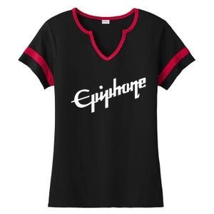 Epiphone Style White Ladies Halftime Notch Neck Tee