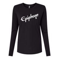 Epiphone Style White Womens Cotton Relaxed Long Sleeve T-Shirt