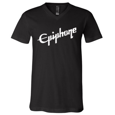 Epiphone Style White V-Neck T-Shirt