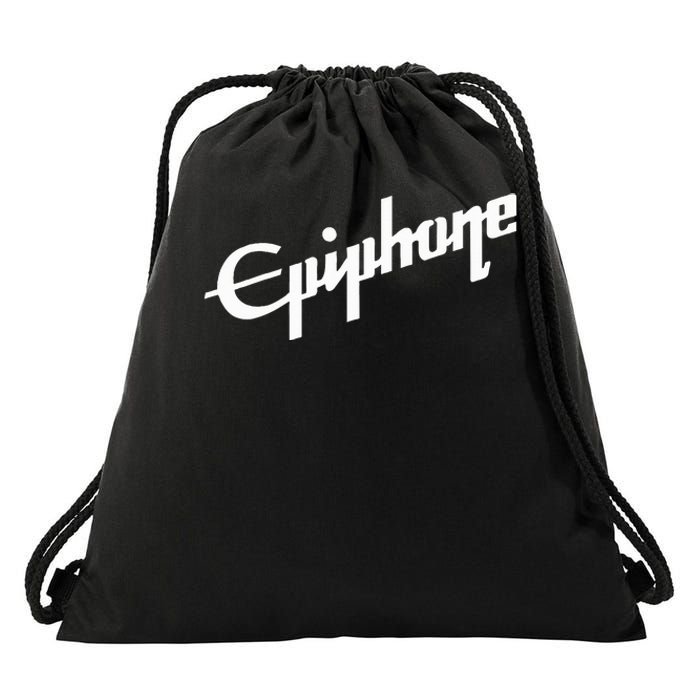 Epiphone Style White Drawstring Bag