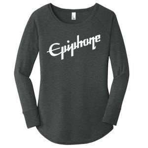 Epiphone Style White Women's Perfect Tri Tunic Long Sleeve Shirt