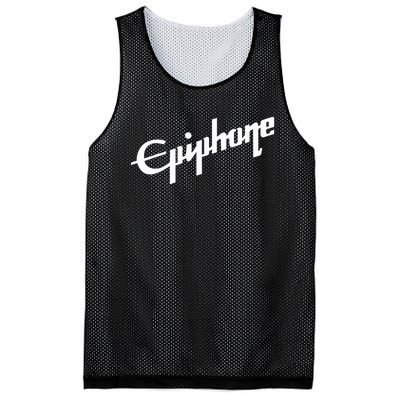 Epiphone Style White Mesh Reversible Basketball Jersey Tank