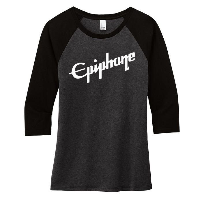 Epiphone Style White Women's Tri-Blend 3/4-Sleeve Raglan Shirt