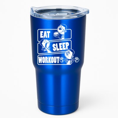 Eat Sleep Workout Repeat Gift Funny Work Out Gym Gift Funny Gift Tumbler