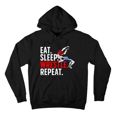 Eat Sleep Wrestle Repeat Hoodie