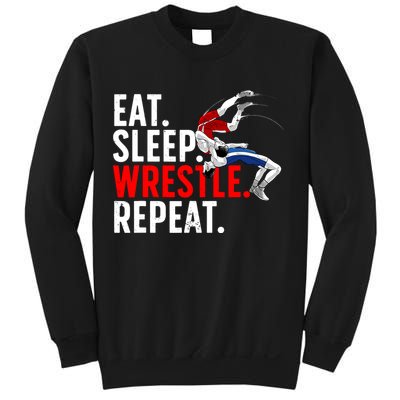 Eat Sleep Wrestle Repeat Sweatshirt