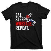 Eat Sleep Wrestle Repeat T-Shirt