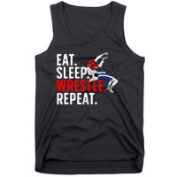 Eat Sleep Wrestle Repeat Tank Top